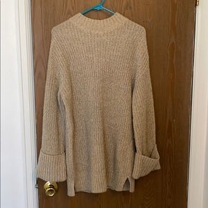 Tan maternity sweater
